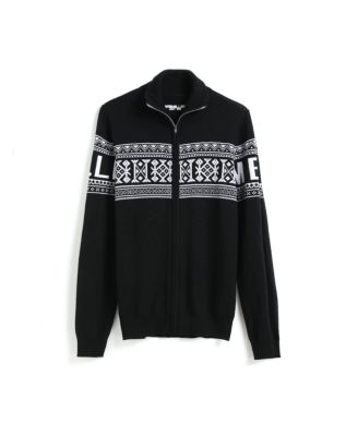 Unisex Vintage Sweden Design Full Zipped Cardigan