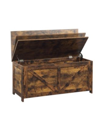 Retro Toy Box Organizer Entryway Storage Bench