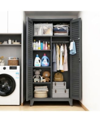  73&amp;#x22; Tall Metal Tool Storage Cabinet with Ample Storage for Garage, Warehouse, Garden, Office, Bath