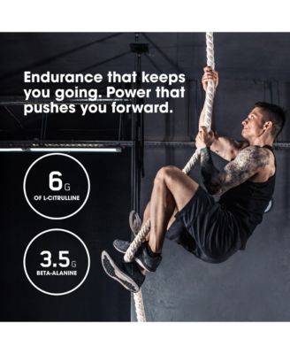 Pre-Workout Amped Powder, Tropical Fury, High Stim, Sugar-Free, Caffeine, 20 Servings