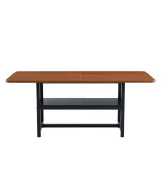 Walnut Dining Table with Storage Platform (7135.4