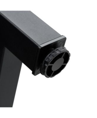  71" Dining Table with White Textured MDF Top & Storage Platform