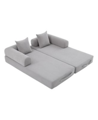 Streamdale Foldable & Compressible Sofa with Metal Frame for Small Spaces