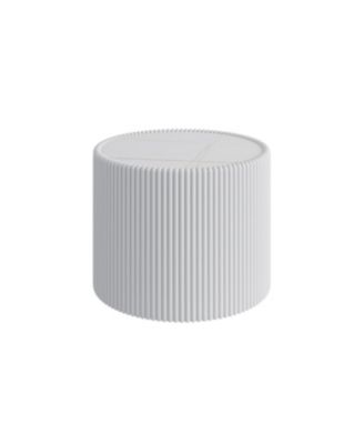 Light Slate Leather End Sofa Table for Living Room