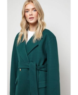 Women's Tie Belt Detail Midi Coat