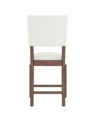 Streamdale 3-Piece Faux Marble Counter Height Dining Set for 2, Mid-century Modern