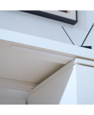 Streamdale Six drawers, removable desktop, three storage compartments, white table