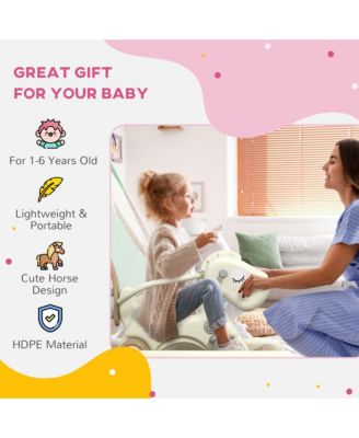 5 in 1 Rocking Horse for Toddlers 1-3 Years w/ Balance Board,