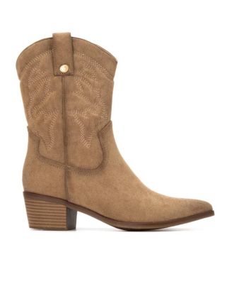Women's Suede Italian Western Booties