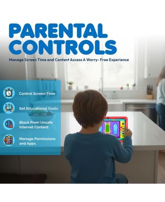 K103 10 in. Kids Tablet Android 13, 32GB with Epic! and Lingokids, includes Kid-Proof Case with Kickstand