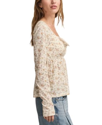 Women's Babydoll Henley Top