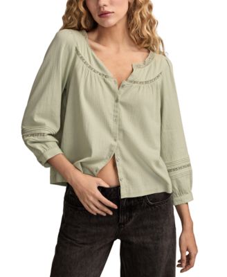 Women's Lace Long-Sleeve Shirt