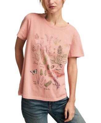 Women's Botanical Floral Crewneck T-Shirt