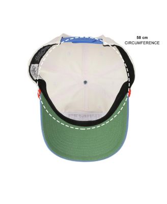 Men's Chum Bucket Manager White & Blue Retro Grandpa Snapback Hat