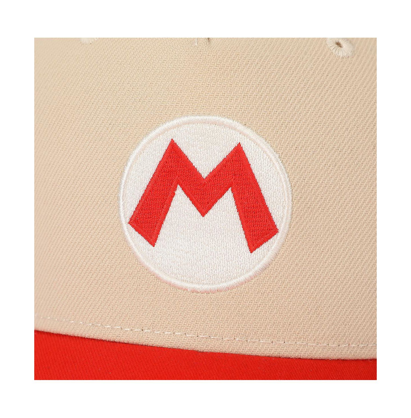 Мужская кепка SUPER MARIO Bros Fire Mario White and Red Retro Grandpa Snapback Hat, цвет: Белый — фото 5
