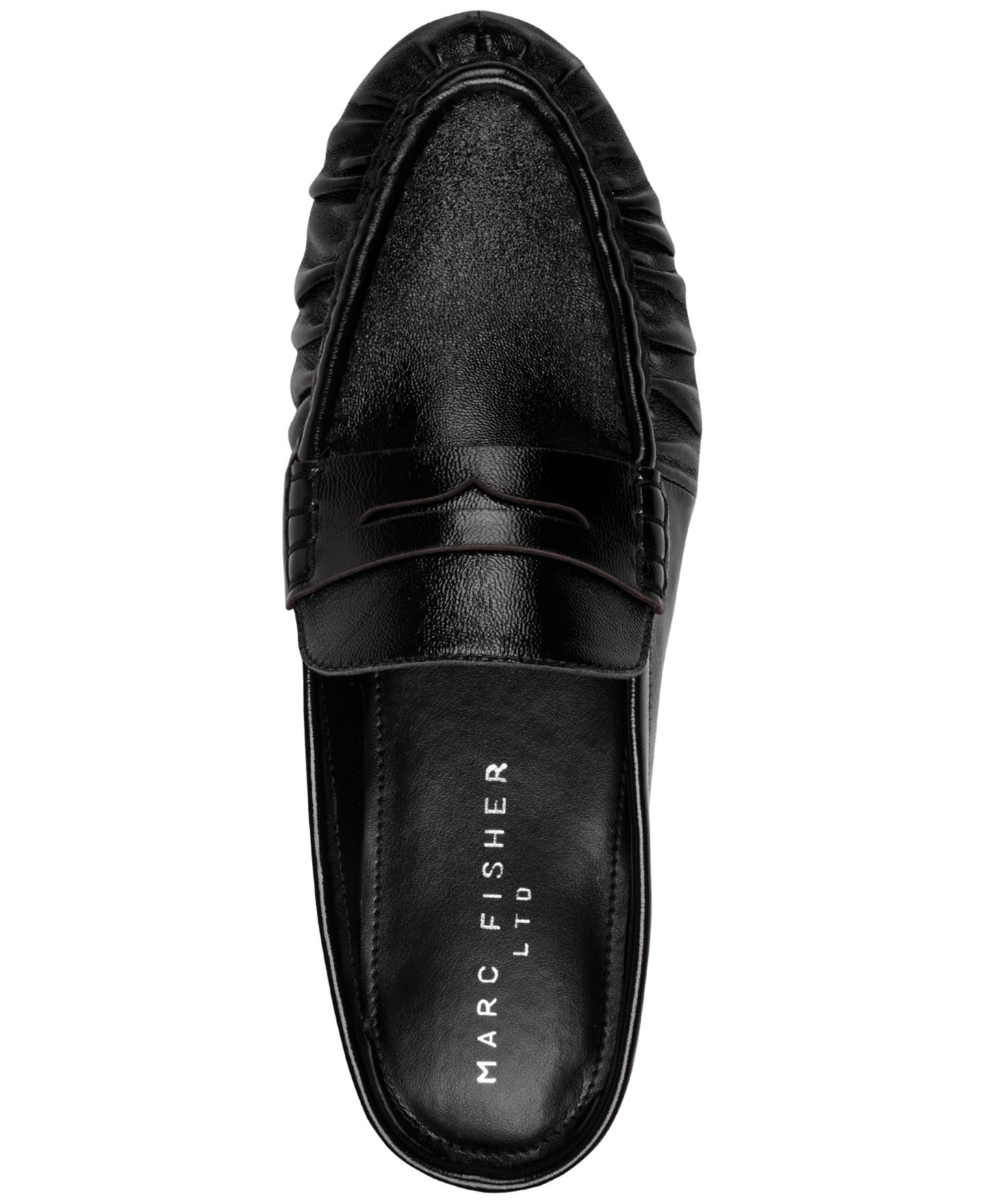 Женские сабо Marc Fisher LTD Jaynie Slip-On Mule, цвет: Чёрный кожаный — фото 4