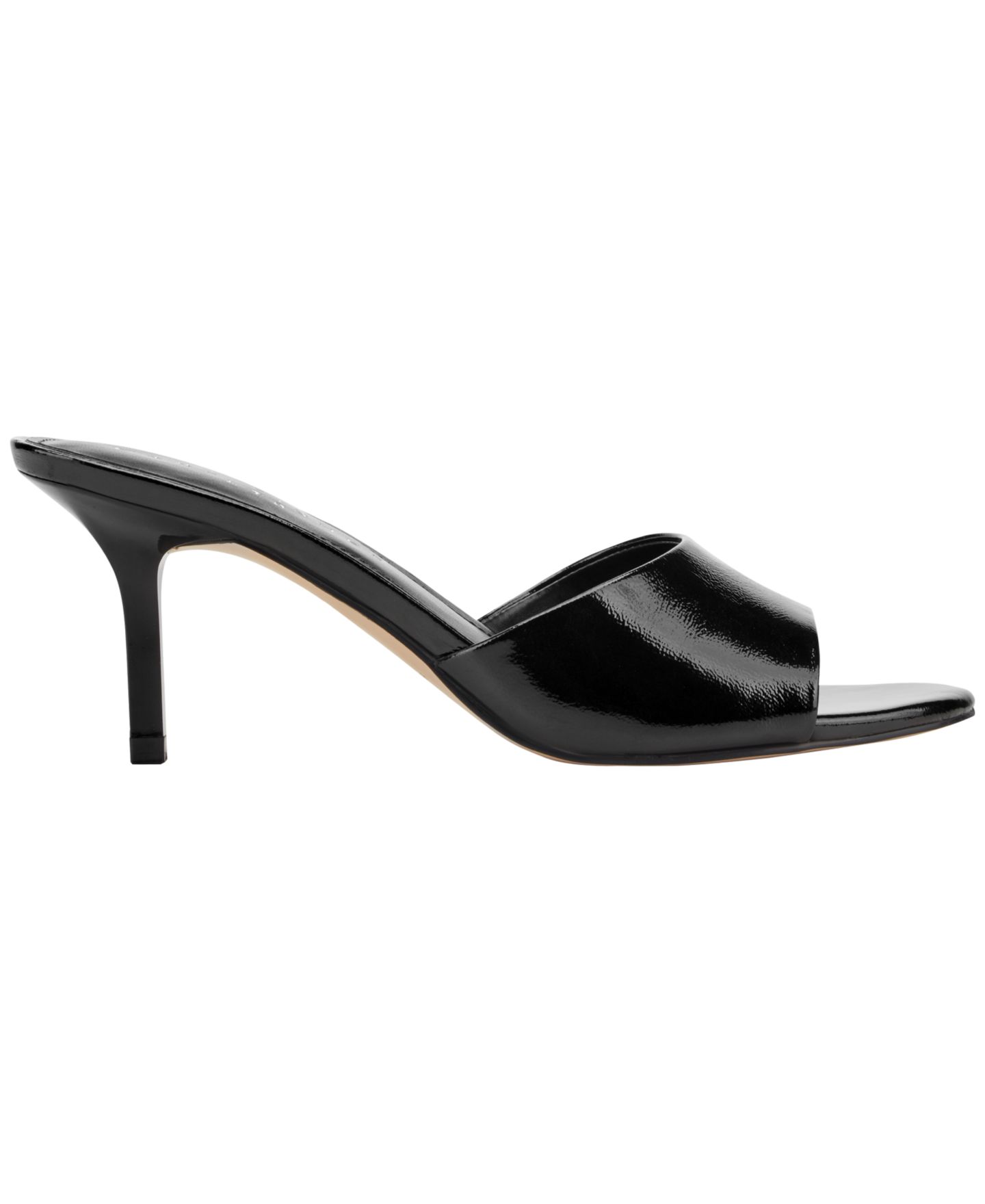 Женские сандалии Marc Fisher LTD Finny Slip-On Stiletto, цвет: Чёрный кожаный — фото 2