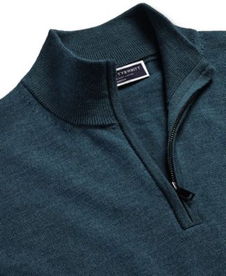 Men's Quarter-Zip Long-Sleeve Sweater