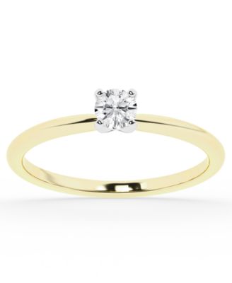 Macy's - Diamond Sol Ring (1/4 ct. t.w.) in 10K Yellow Gold