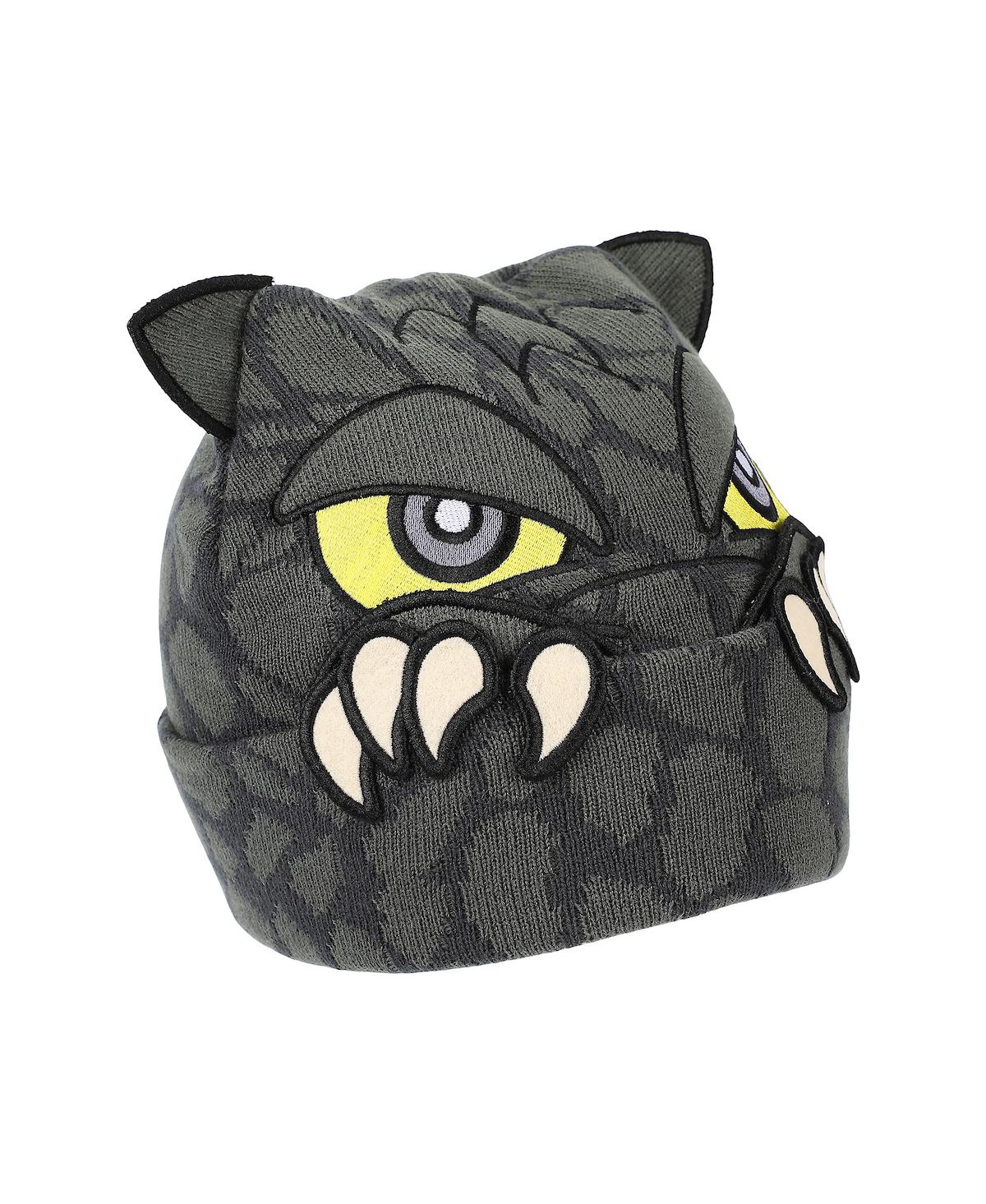Godzilla Men's Peekaboo Claws Gray Cuff Beanie