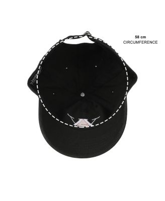 Men's Embroidered Logo Black Unstructured Baseball Cap.