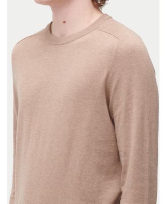 Men's Crewneck Cotton Silk Cashmere Blend Sweater