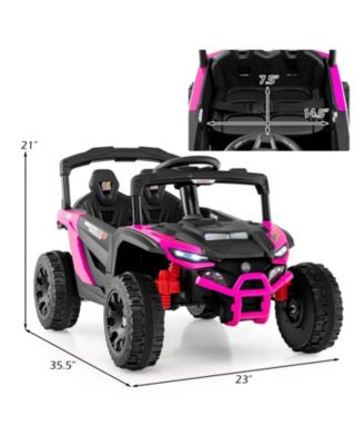 SUGIFT 12V Kids Ride On Car UTV Electric Vehicle with LED Lights Music and Horn
