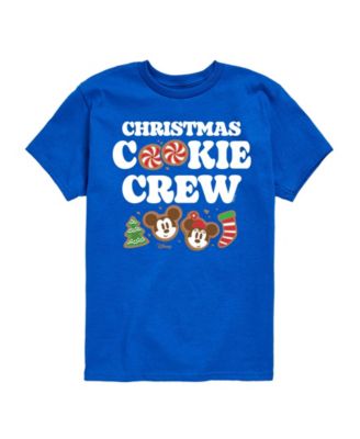 Boys' 8-20 Mickey and Minnie Christmas Cookie Crewneck Graphic Short-Sleeve T-Shirt
