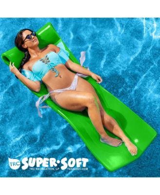 Splash 1.25" Thick Foam Swimming Pool Float Mat, Fierce Green