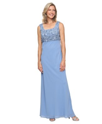 Women's Empire Waist Long Open Soutache Jacket Dress