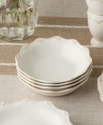 Heritage Scroll Soup Bowls, Set of 4, Service For 4