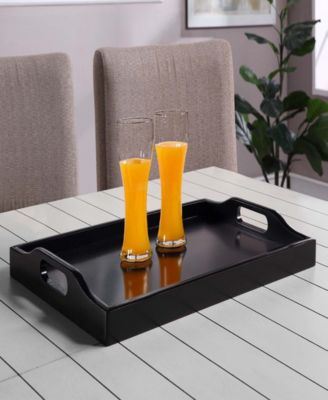 22" Rubberwood Designs2Go Multifunctional Serving Tray
