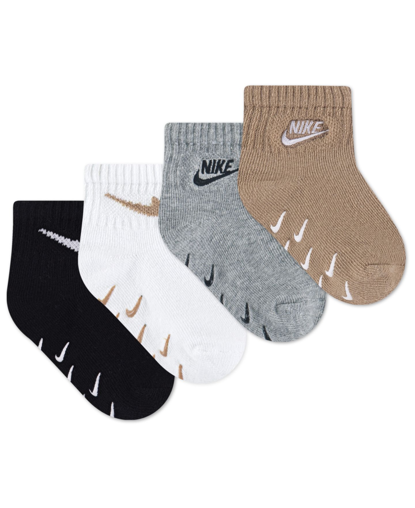 Носки Gripper, с логотипом, 4 шт. — Nike, цвет: Чёрный / Серый — фото 2