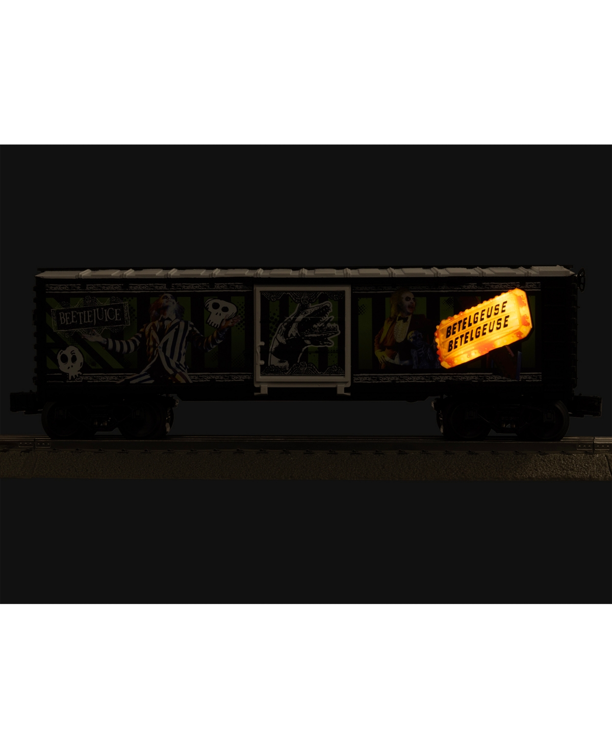Lionel Beetlejuice 1988 Illuminated O Gauge Model Train Boxcar