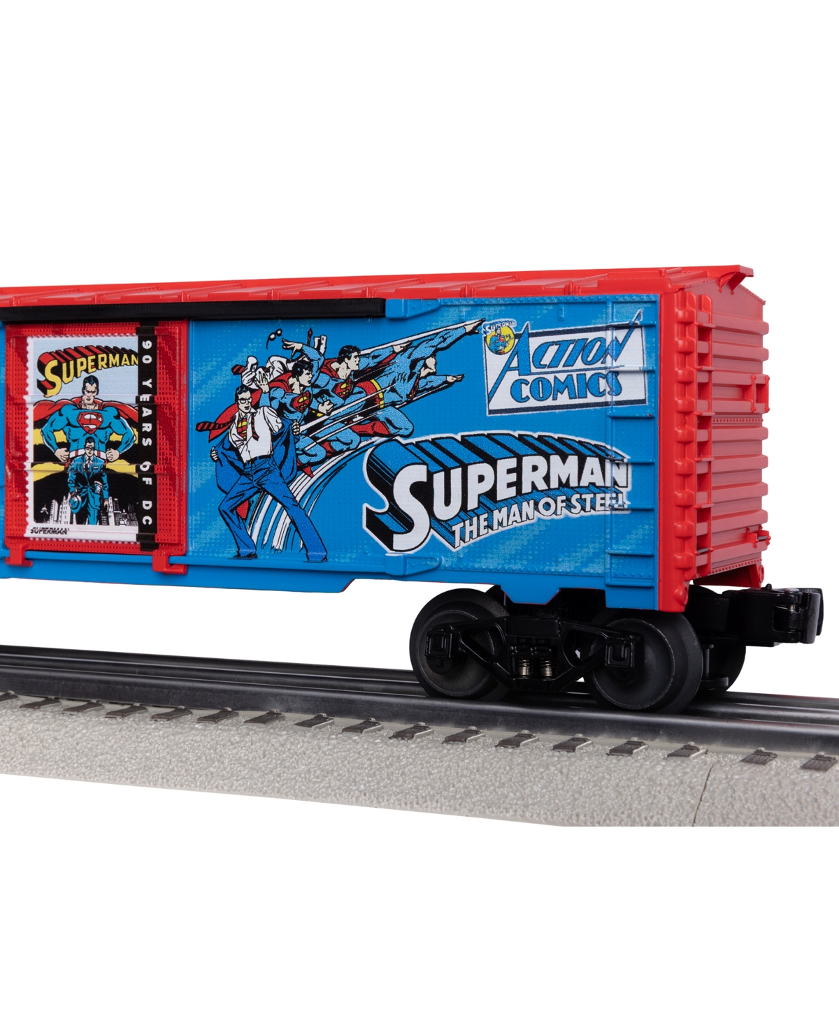 Lionel Dc Comics Superman and Dc O Gauge Model Train Boxcar