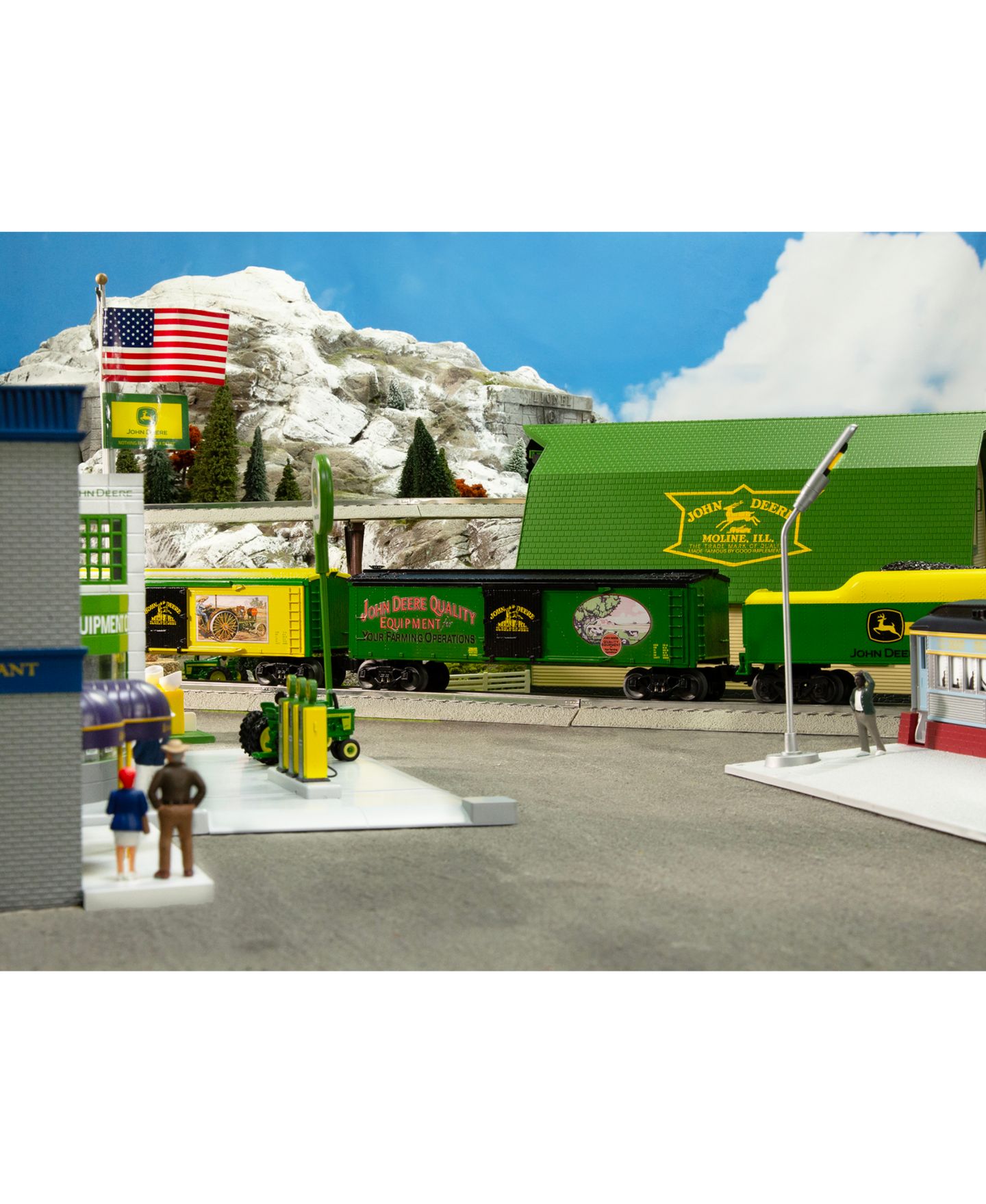 Детская игрушка Lionel O Gauge John Deere Quality Equipment Die-Cast Metal Trucks Reefer Car — фото 2