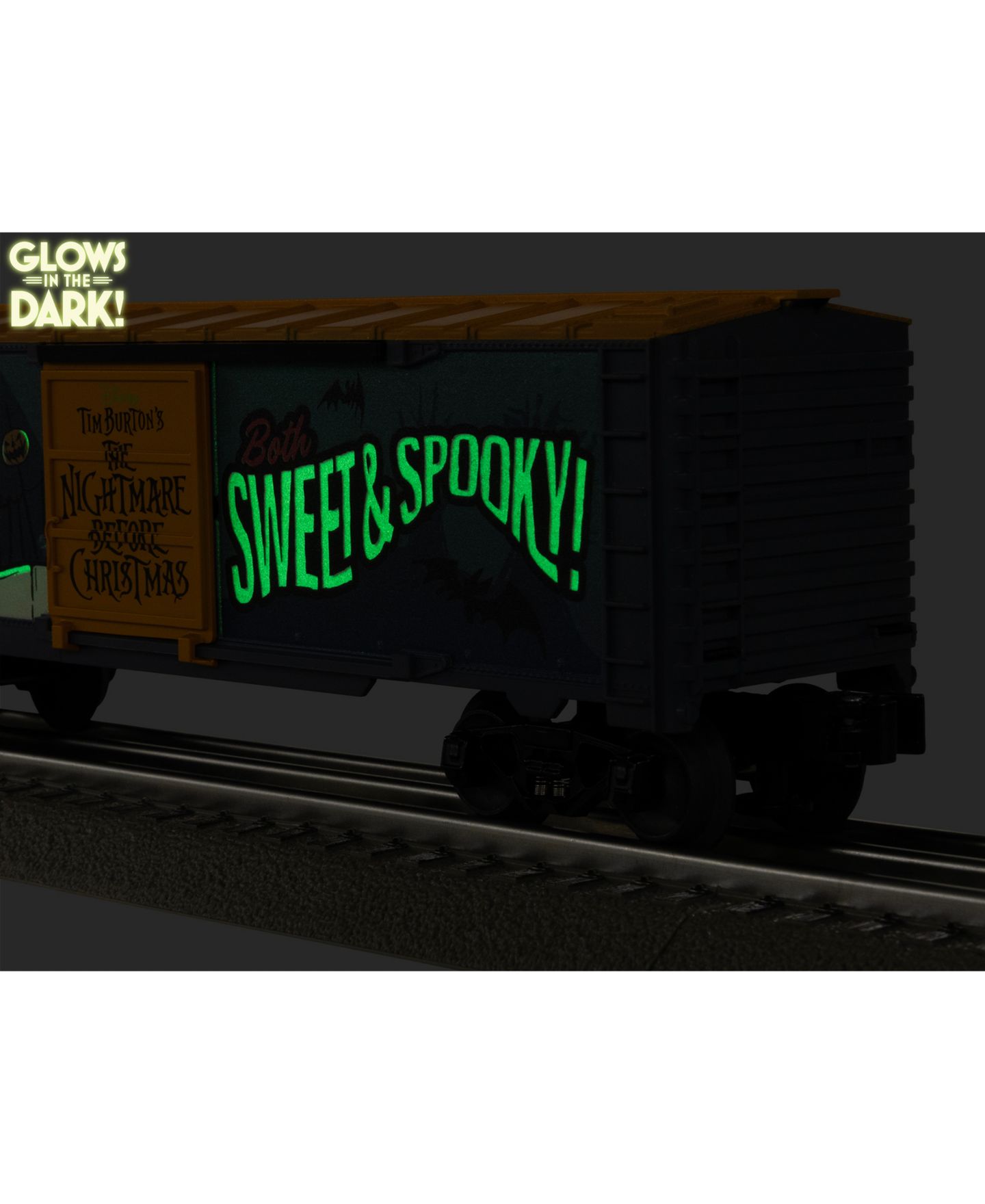Детская игрушка Lionel O Gauge The Nightmare Before Christmas Glow-in-the-Dark Model Train Boxcar — фото 8