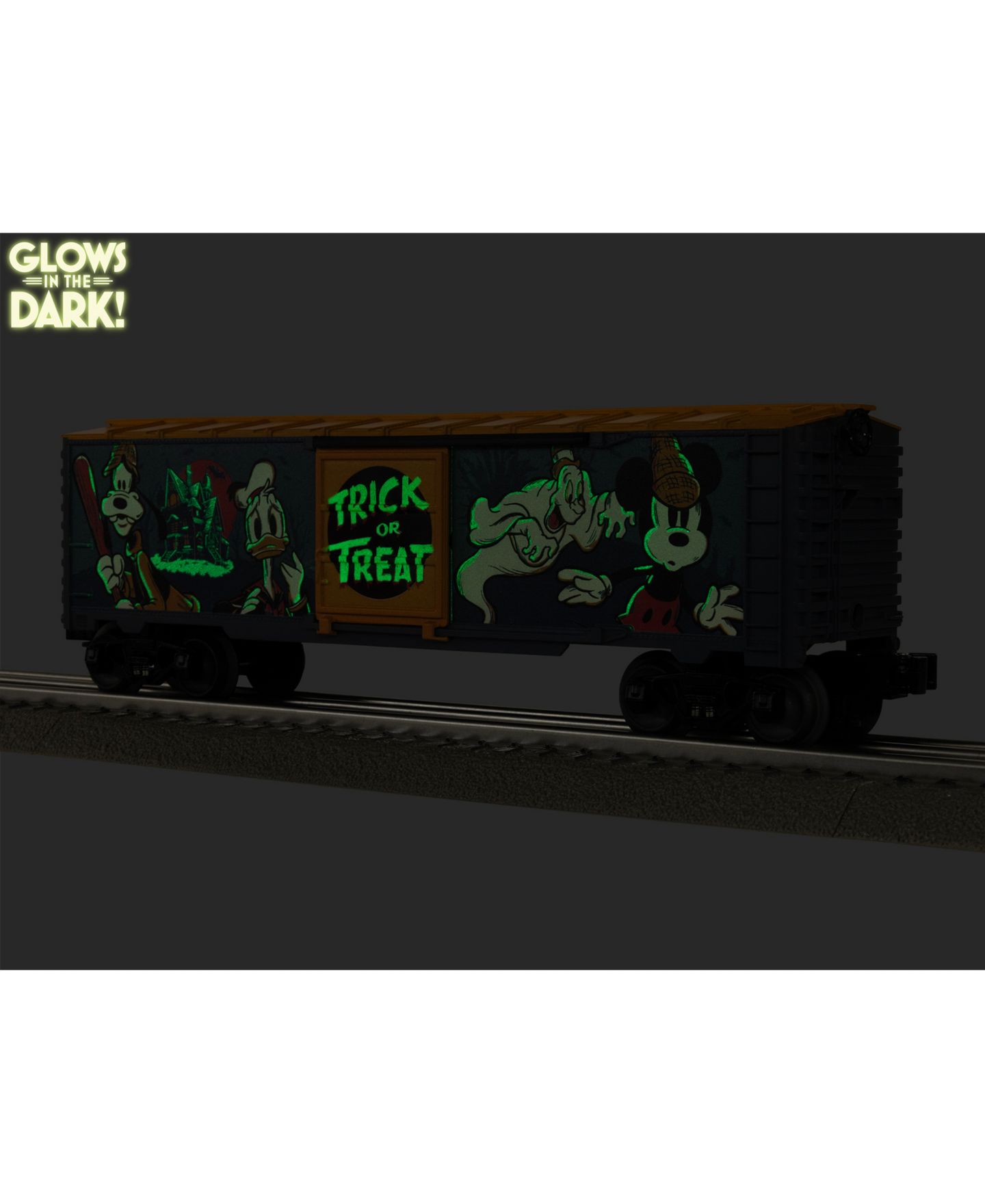 Детская игрушка Lionel O Gauge Lonesome Ghosts Glow in the Dark Model Train Boxcar — фото 14