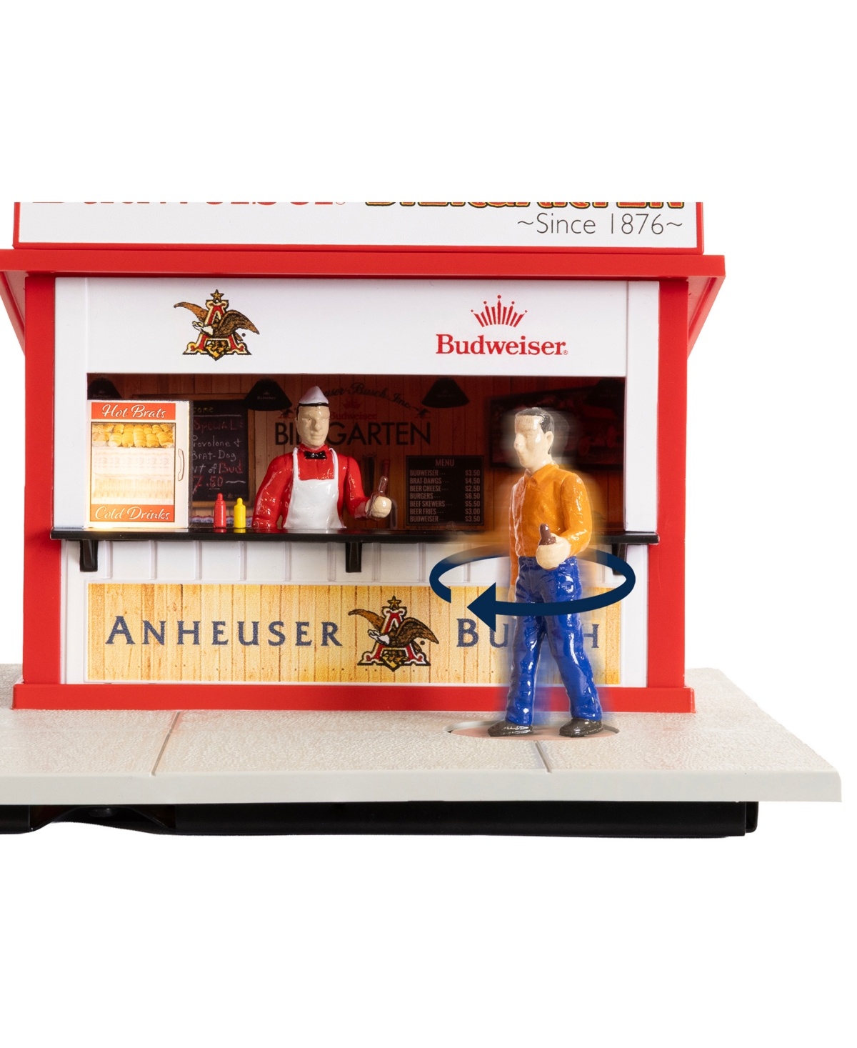 Lionel Anheuser Busch Budweiser Plug-Expand-Play Concession Stand O Gauge Model Train Accessory