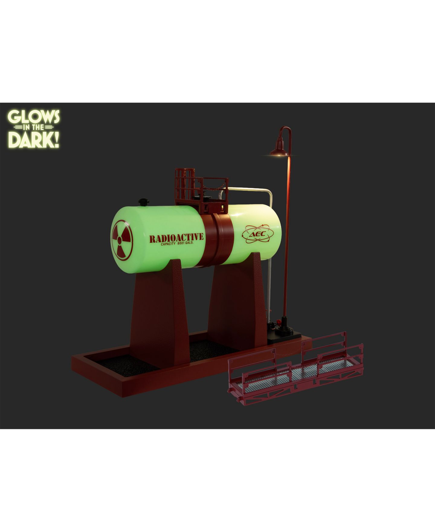 Детские игрушки Lionel O Gauge Atomic Energy Commission Glow-in-the-Dark Elevated Tank — фото 16