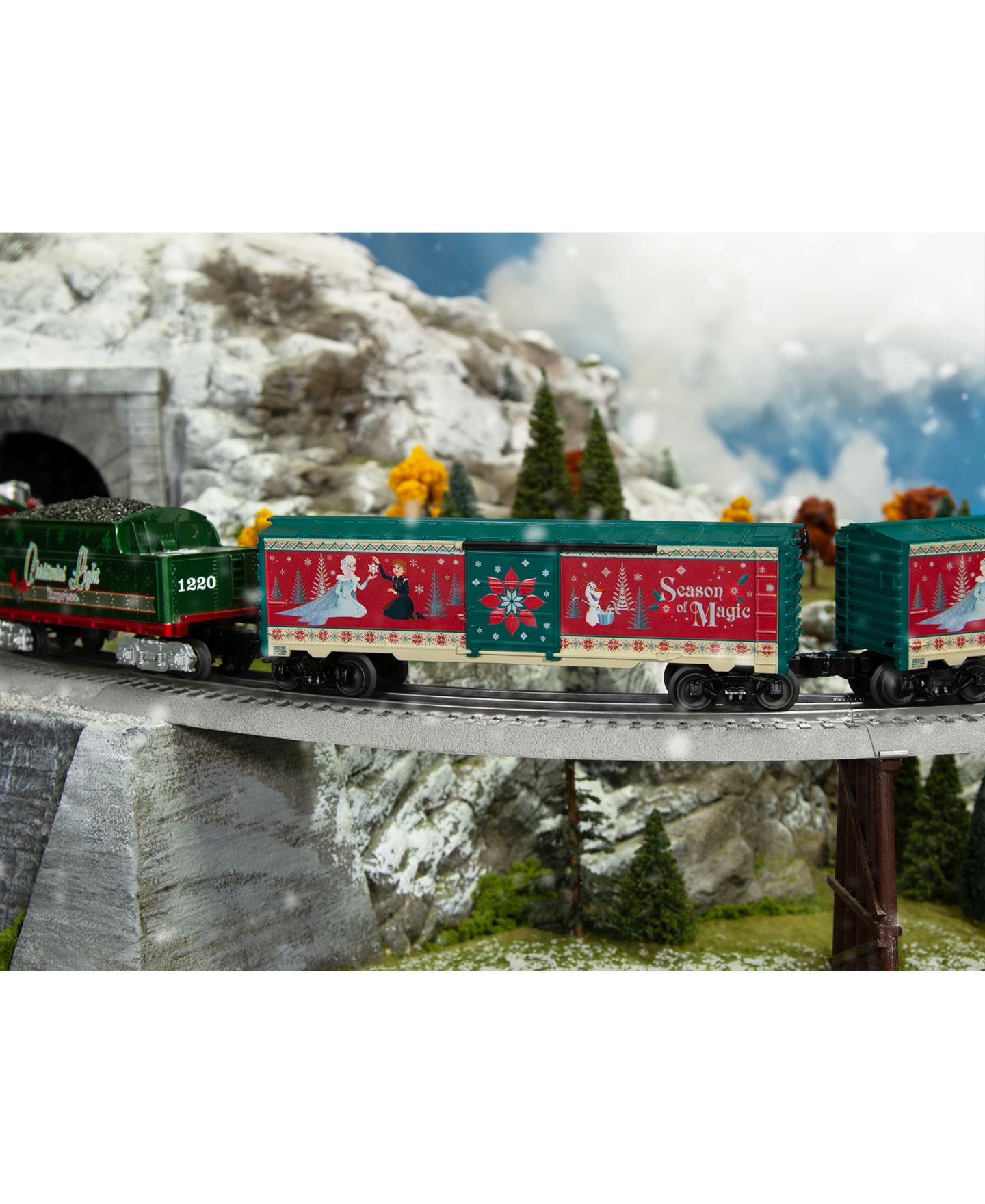 Детская игрушка Lionel Disney Frozen Holiday O Gauge Model Train Boxcar — фото 3