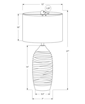Lighting 27" Plastic Table Lamp