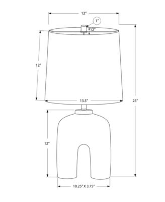 Lighting 25" Plastic Table Lamp