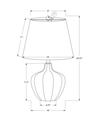 Lighting 21" Plastic Table Lamp