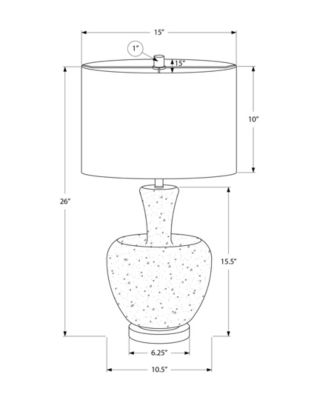 Lighting 26" Glass Table Lamp