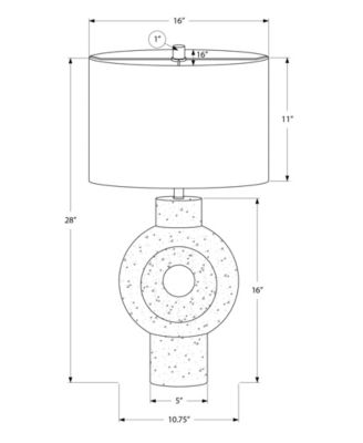 Lighting 28" Plastic Table Lamp