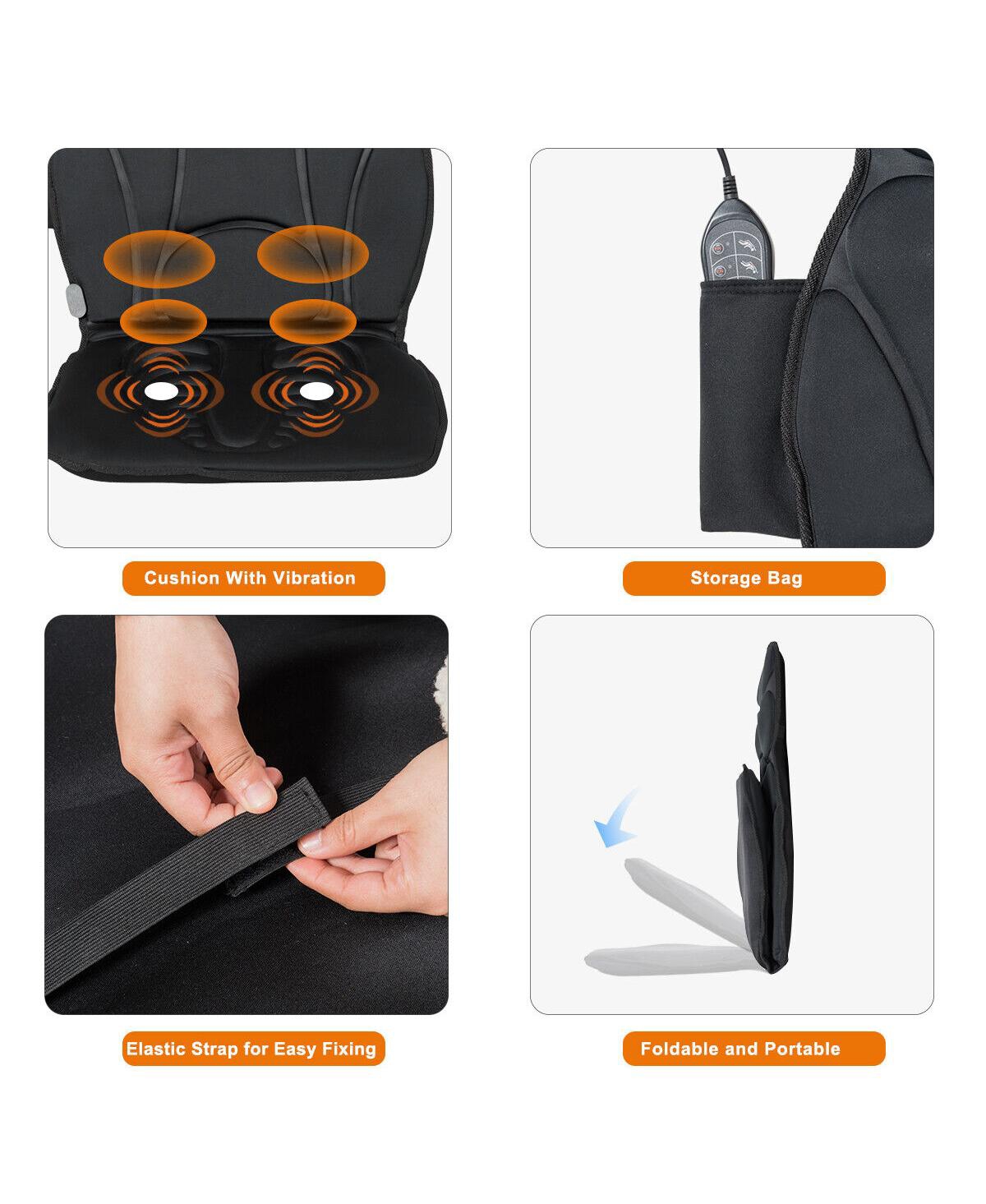 Sugift Foldable Full Body Massage Mat with 10 Vibration Motors