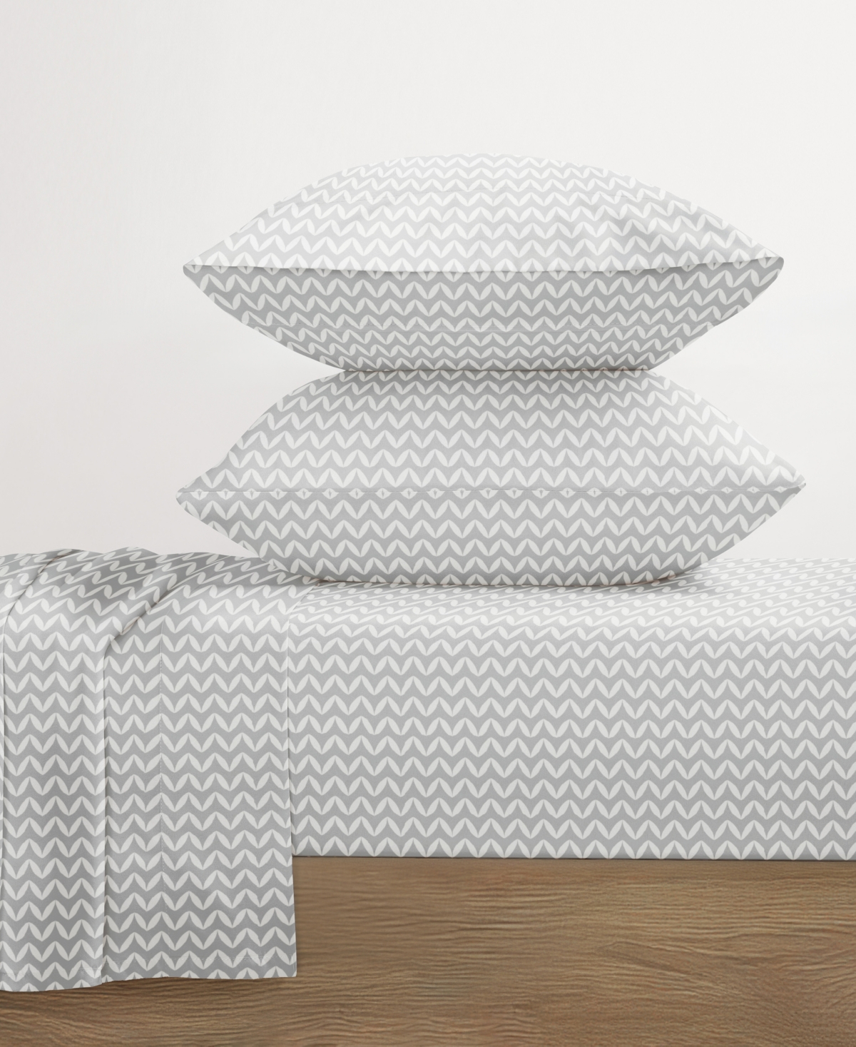 ienjoy Home The Farmhouse Chic Premium Ultra Soft Pattern 4-Pc. Sheet Set, California King