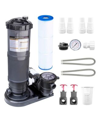 HYDROTOOLS 50 Sq Ft Cartridge Pool Filter System for Above Ground Pools