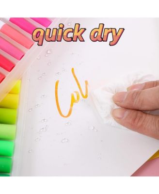 48 Colors Markers for Coloring Books, Dual Tip Water Based Art Coloring Markers Set for Drawing, Painting, Fine Tip and Brush Tip Brush Pens